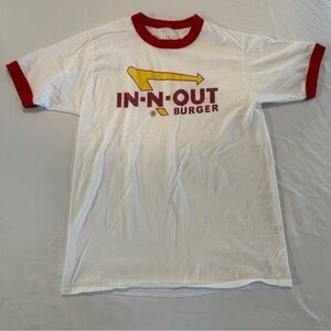 In-N-Out Burger White and Red Short Sleeve Tee